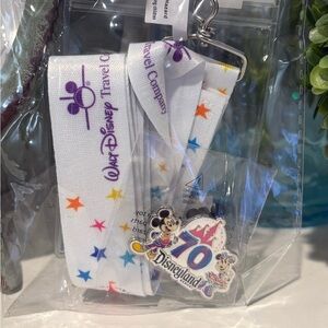 Disneyland Resort 70th Anniversary Exclusive Pin and Lanyard Set